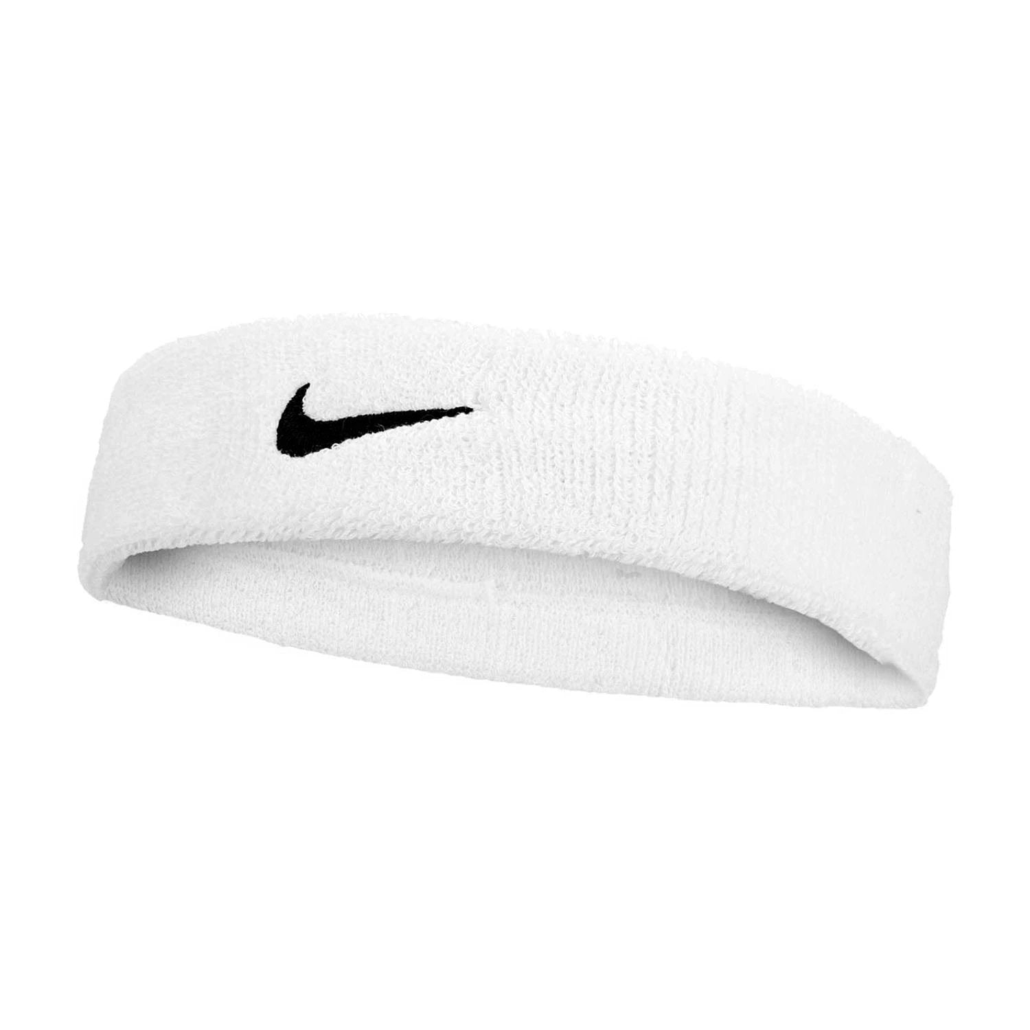 Nike Swoosh Classic Headband - White/Black White Black One Size Accessories Nike