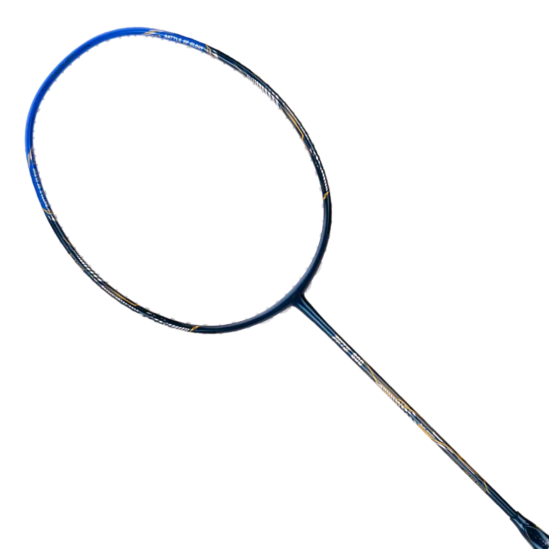 Hundred Battle 600 4U Badminton Racket - Navy/Blue/Silver