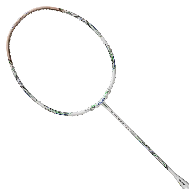 Hundred T-Fusion 800 Zoom 5U Badminton Racket - White/Gold