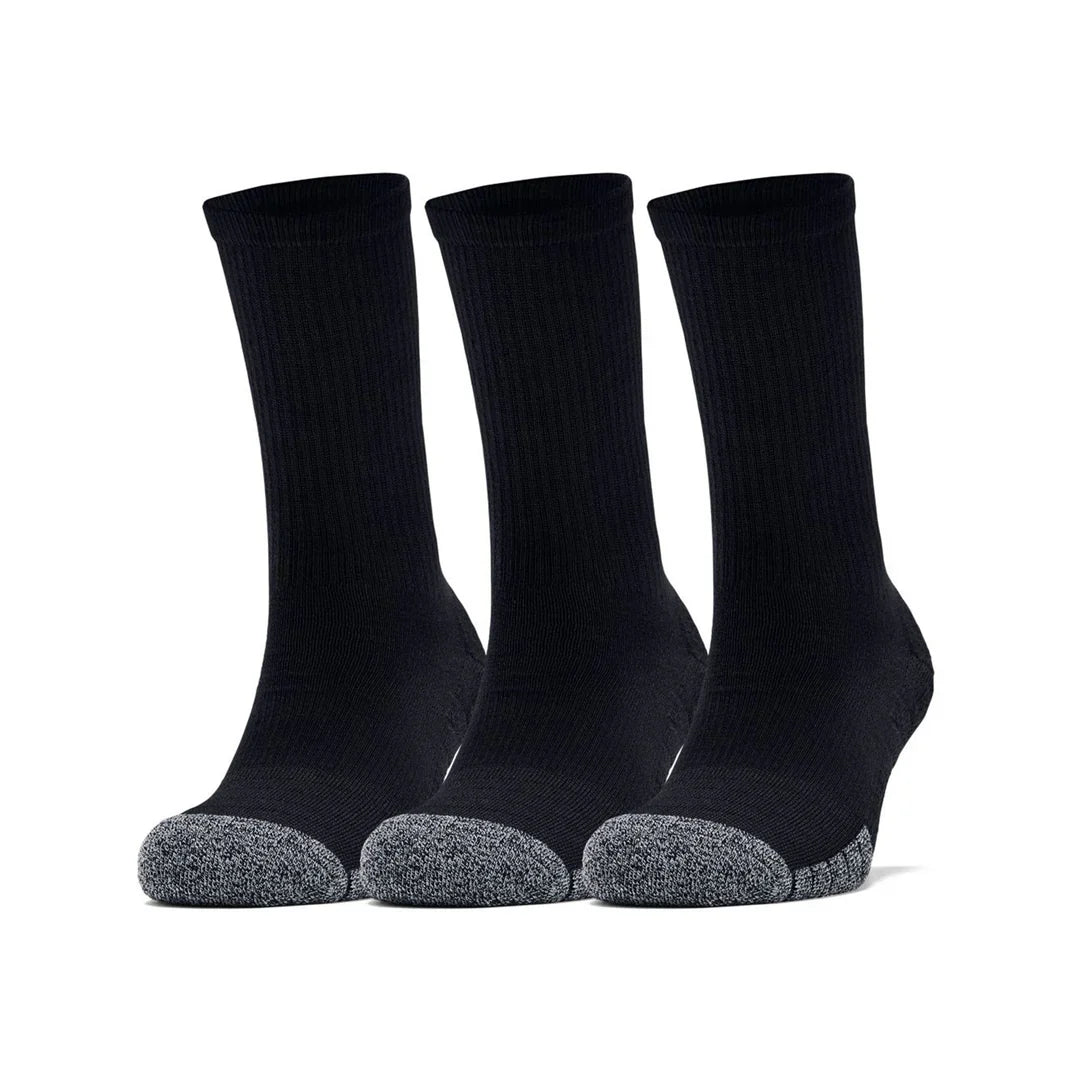 UA Heatgear Crew Sock 1346751 001 BLACK M