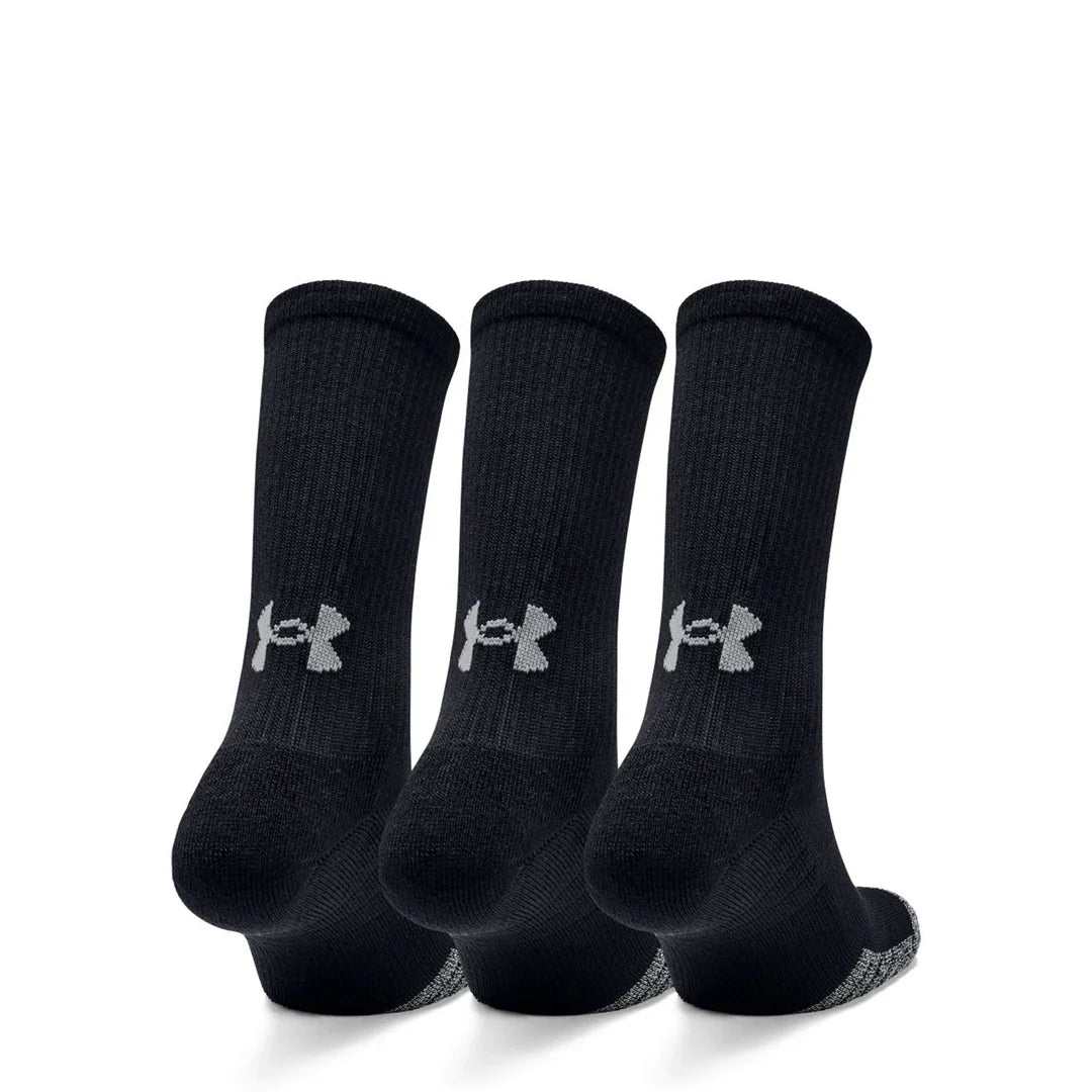 UA Heatgear Crew Sock 1346751 001 BLACK M