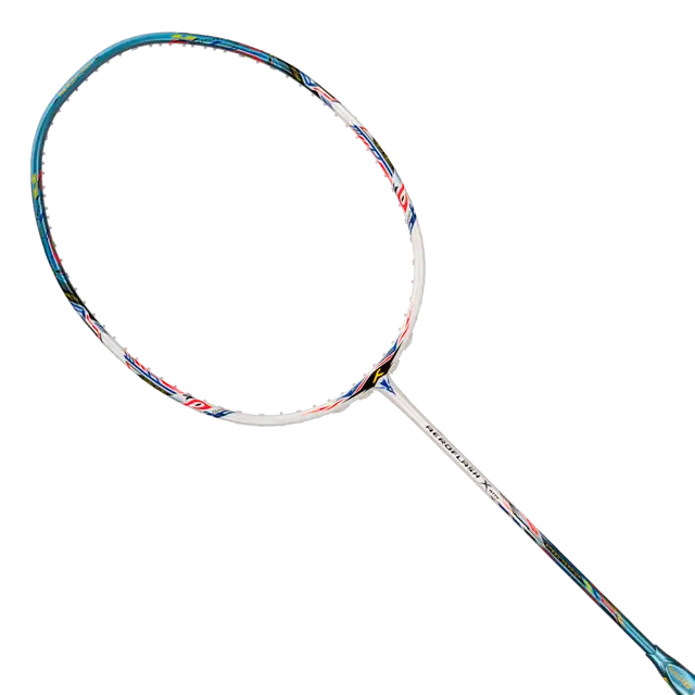 Hundred Aeroflash X Attack 4U Badminton Racket - White/Blue/Black
