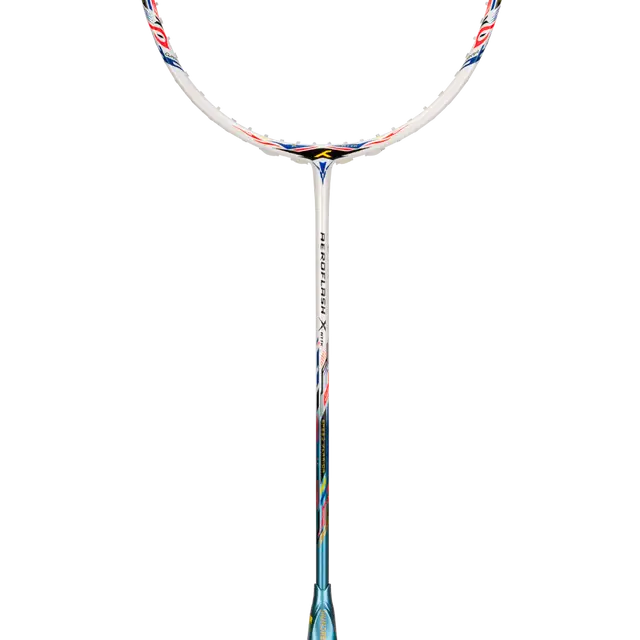 Hundred Aeroflash X Attack 4U Badminton Racket - White/Blue/Black